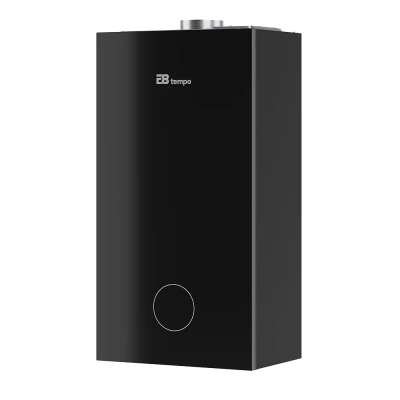  Газовый настенный котел одноконтурный E8 tempo GHC24V стеклянная панель чёрная купить в Воронеже