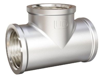  Тройник DN50 (2") ВР/ВР/ВР латунь никель купить в Воронеже