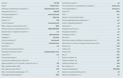  Водонагреватель аккум. электр. THERMEX IRP 200F купить в Воронеже