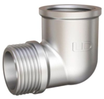  Угол 90 гр DN15 (1/2") ВР/НР латунь никель купить в Воронеже