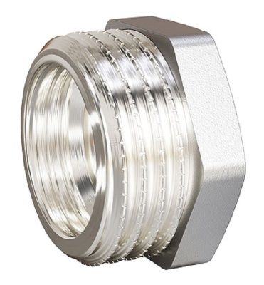  Футорка DN25х15 (1"НР х 1/2" ВР) латунь никель купить в Воронеже