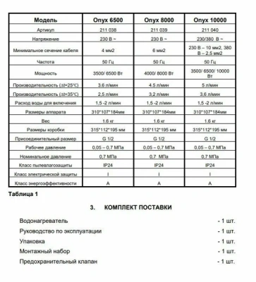  Водонагреватель электрический проточный THERMEX Onyx 8000 купить в Воронеже