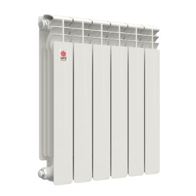  Радиатор биметаллический НРЗ серия ПРОФИ 500/100 6 секций вес 2,0кг 197Вт купить в Воронеже