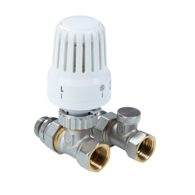  Комплект прямой 1/2" терморегулирующего оборудования для рад. (термостатическая головка, термостатич купить в Воронеже