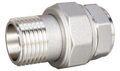  Сгон разъемный (американка) DN40 (1 1/2") ВР/НР латунь никель купить в Воронеже